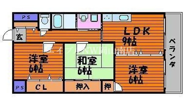 北長瀬駅 徒歩21分 2階の物件間取画像